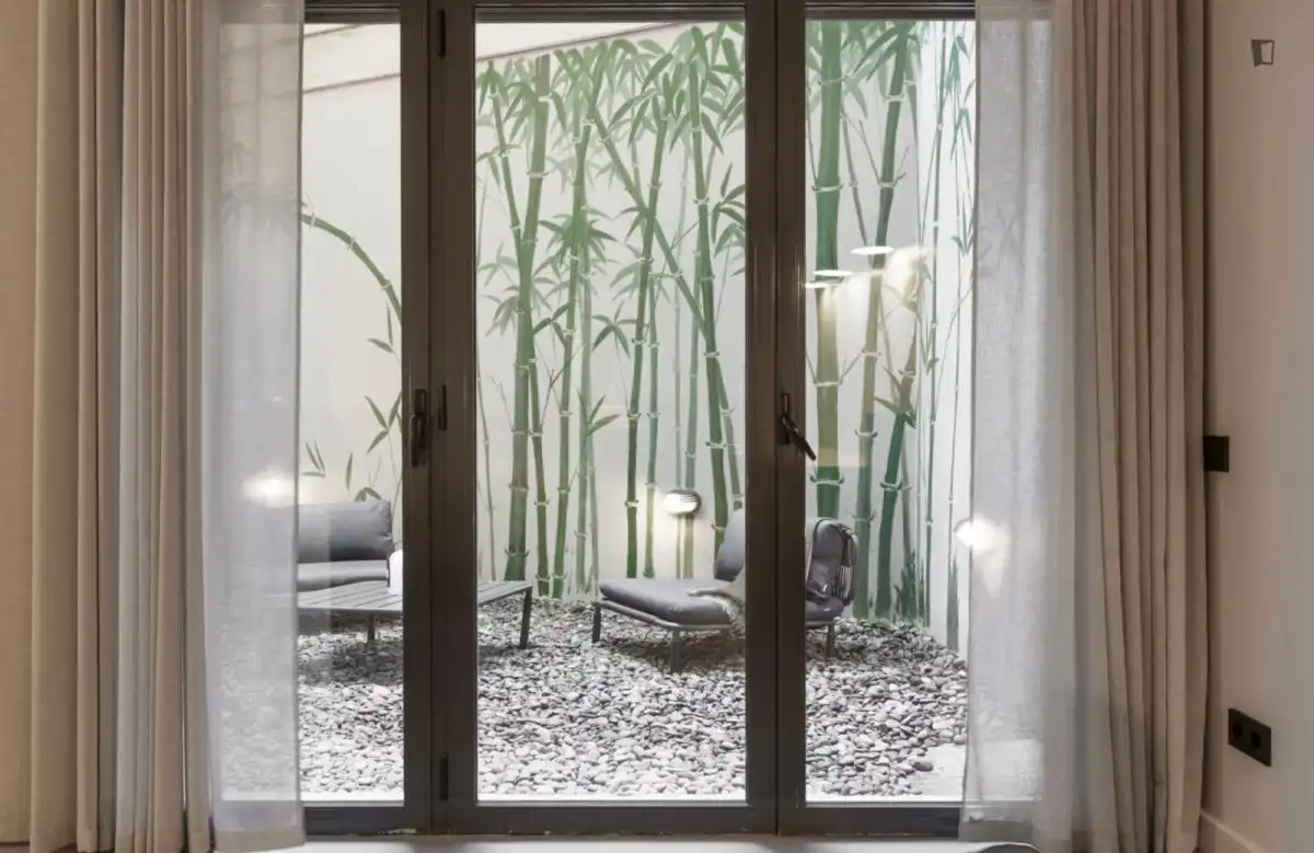 Terrasse von Wohnungen zur Miete in Barcelona mit Klimaanlage, Möbliert und Ofen