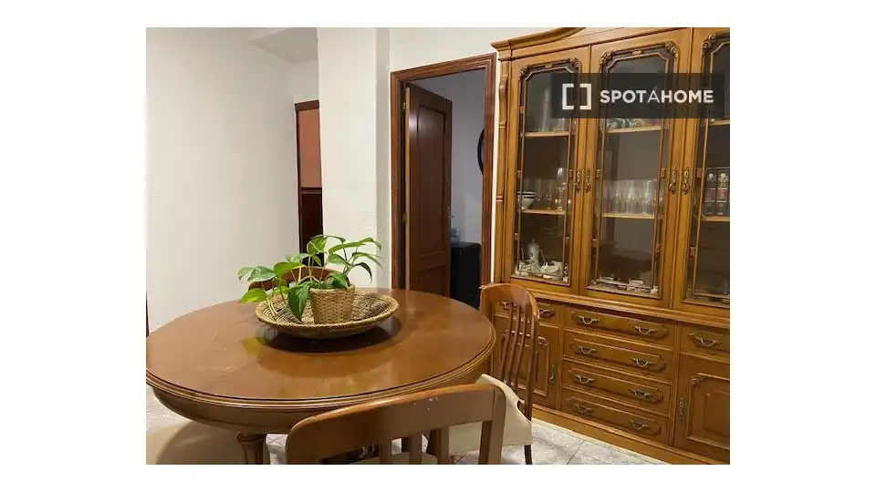 Dining room of Flat for rent in Enguera  with Air Conditioner, Heating and Furnished
