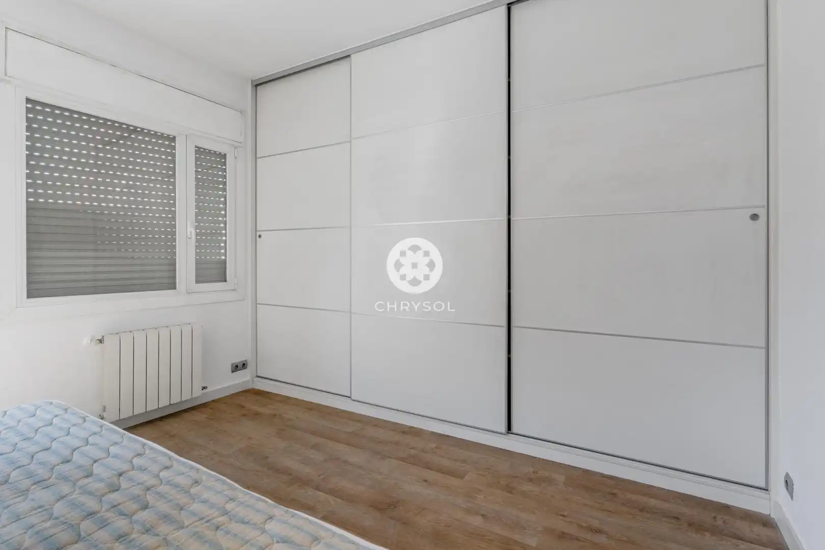 Schlafzimmer von Wohnung zum Verkauf in Barcelona mit Klimaanlage, Heizung und Parkett