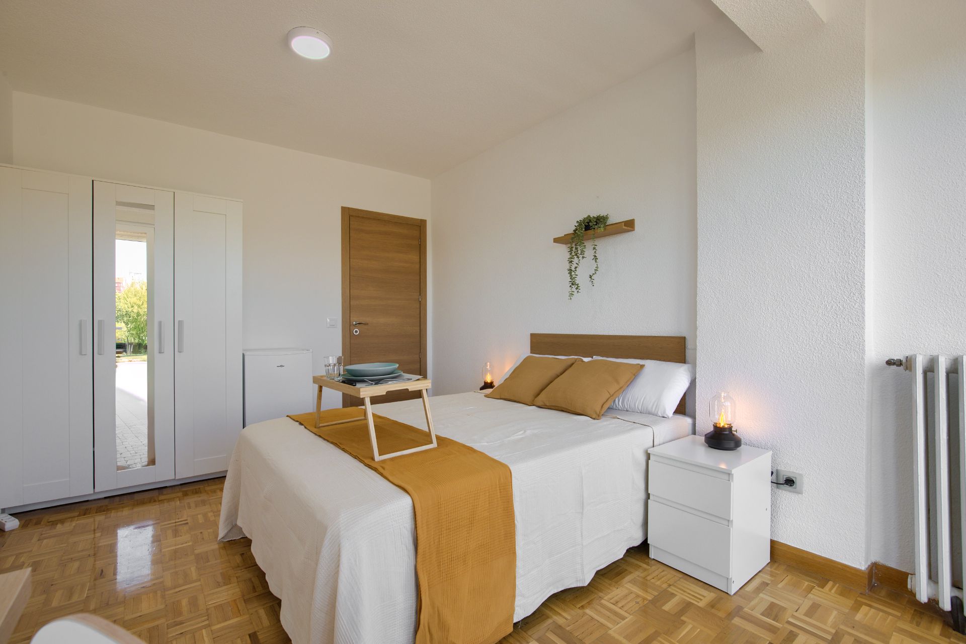 Bedroom of Flat for share in  Madrid Capital  with Heating, Furnished and Oven