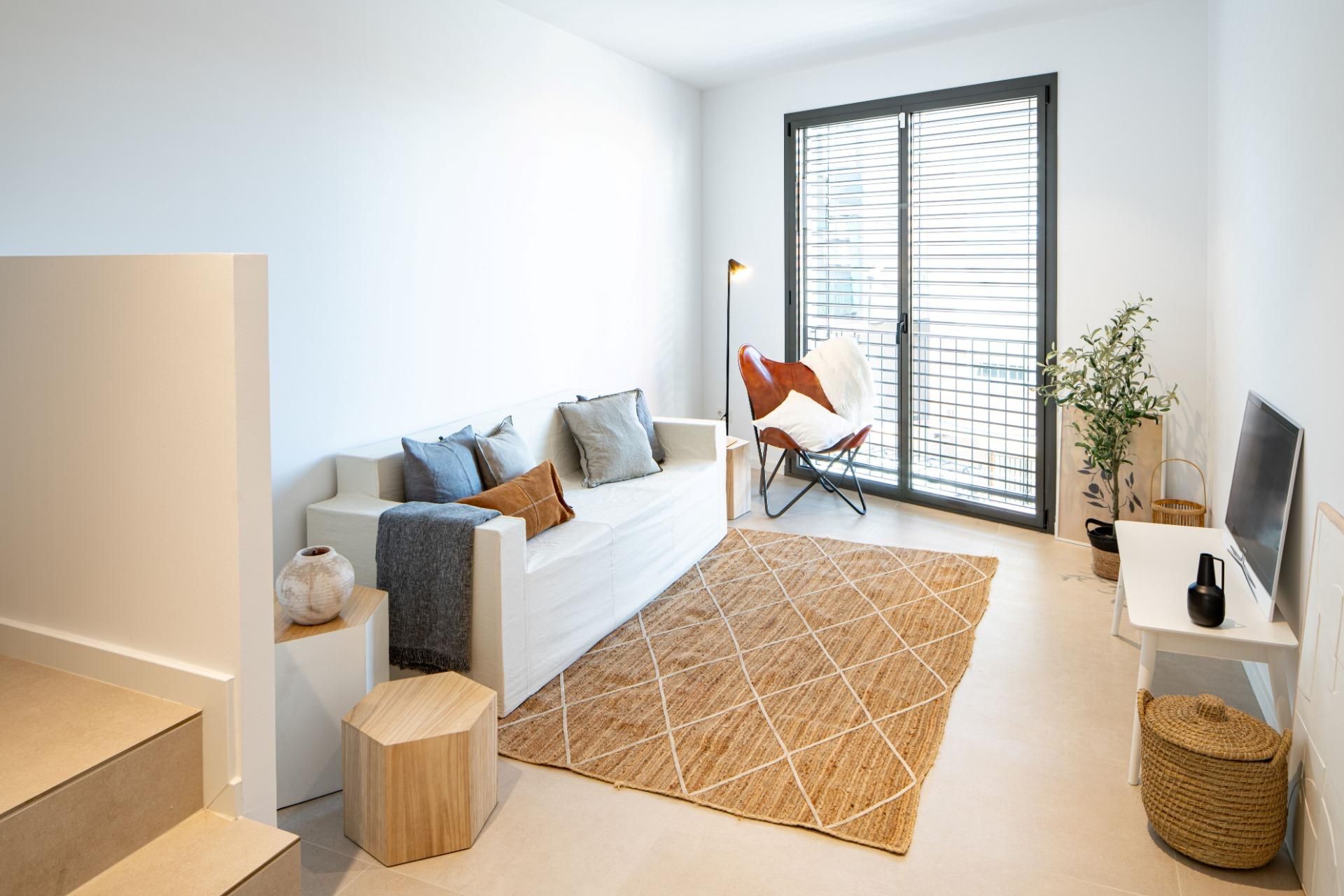 Sala d'estar de Dúplex en venda en Santa Coloma de Gramenet amb Aire condicionat, Calefacció i Terrassa