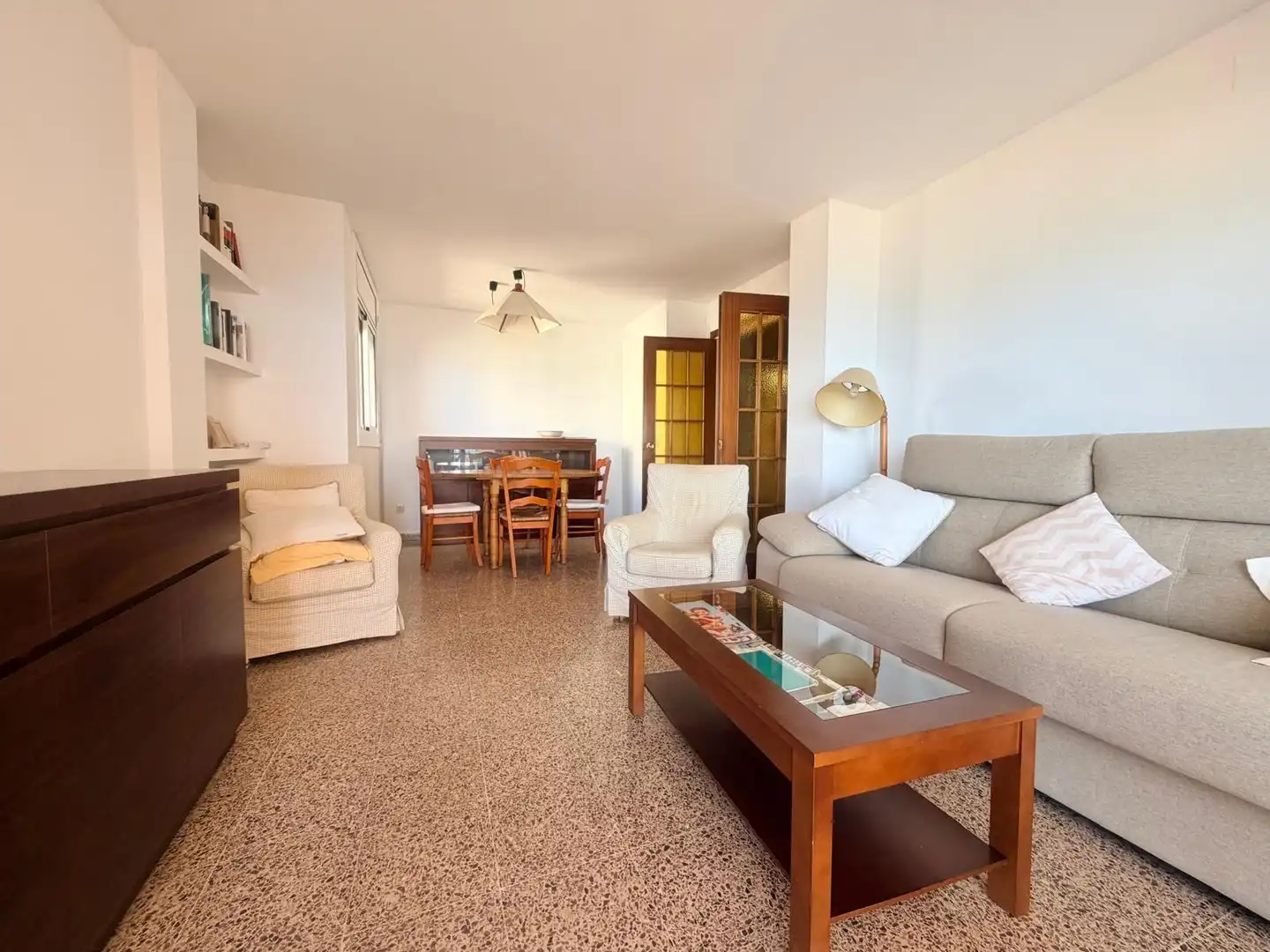 Sala de estar de Piso en venta en Cunit con Jardín privado, Terraza y Trastero