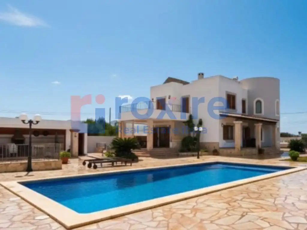 Vista exterior de Casa o xalet en venda en Sant Josep de sa Talaia amb Aire condicionat, Jardí privat i Terrassa