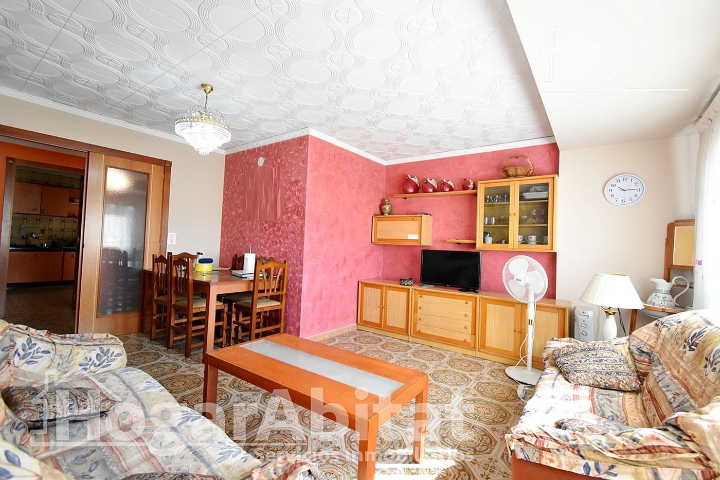 Living room of Flat for sale in Oliva  with Air Conditioner, Terrace and Balcony