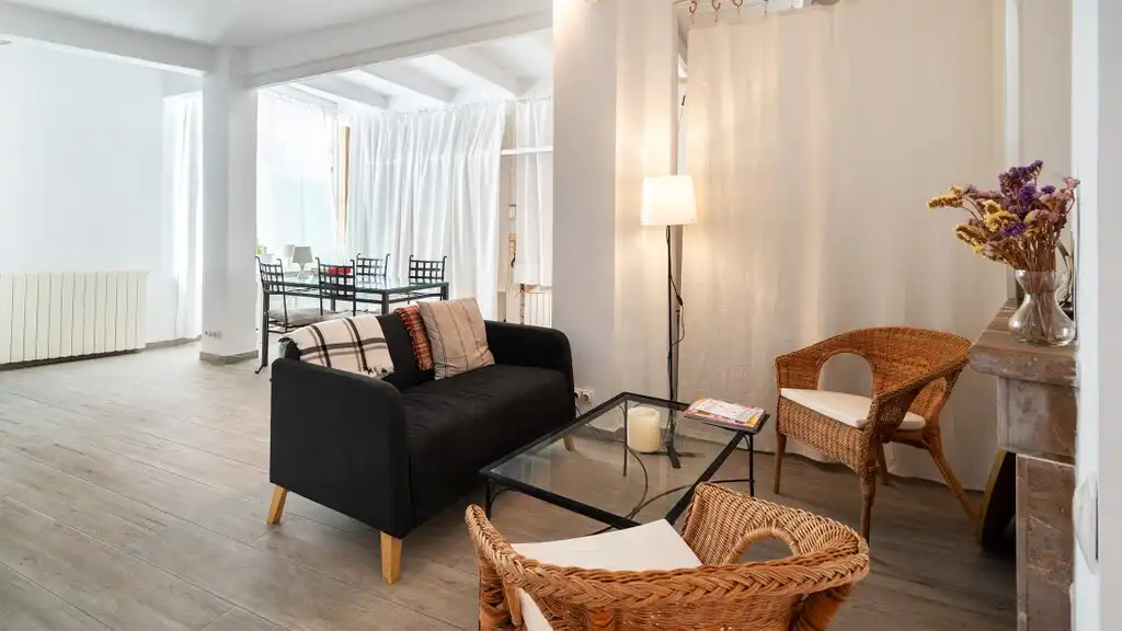 Sala d'estar de Finca rústica en venda en  Palma de Mallorca amb Aire condicionat, Calefacció i Jardí privat