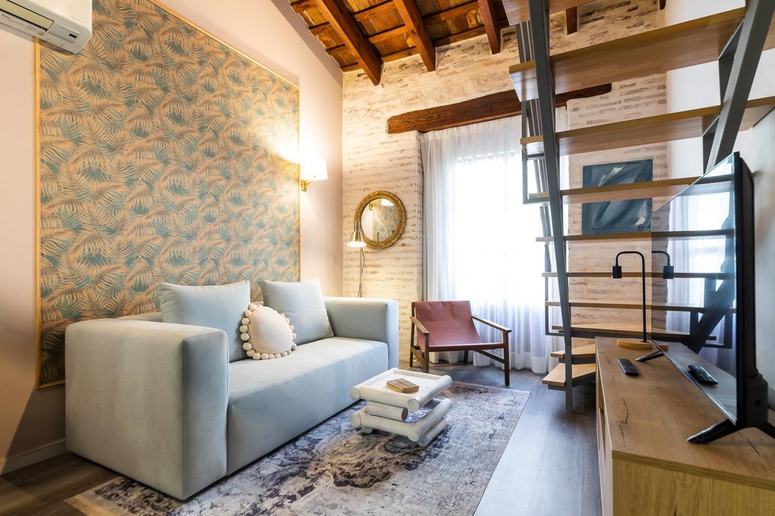 Sala d'estar de Pis de lloguer en  Valencia Capital amb Aire condicionat, Calefacció i Terrassa