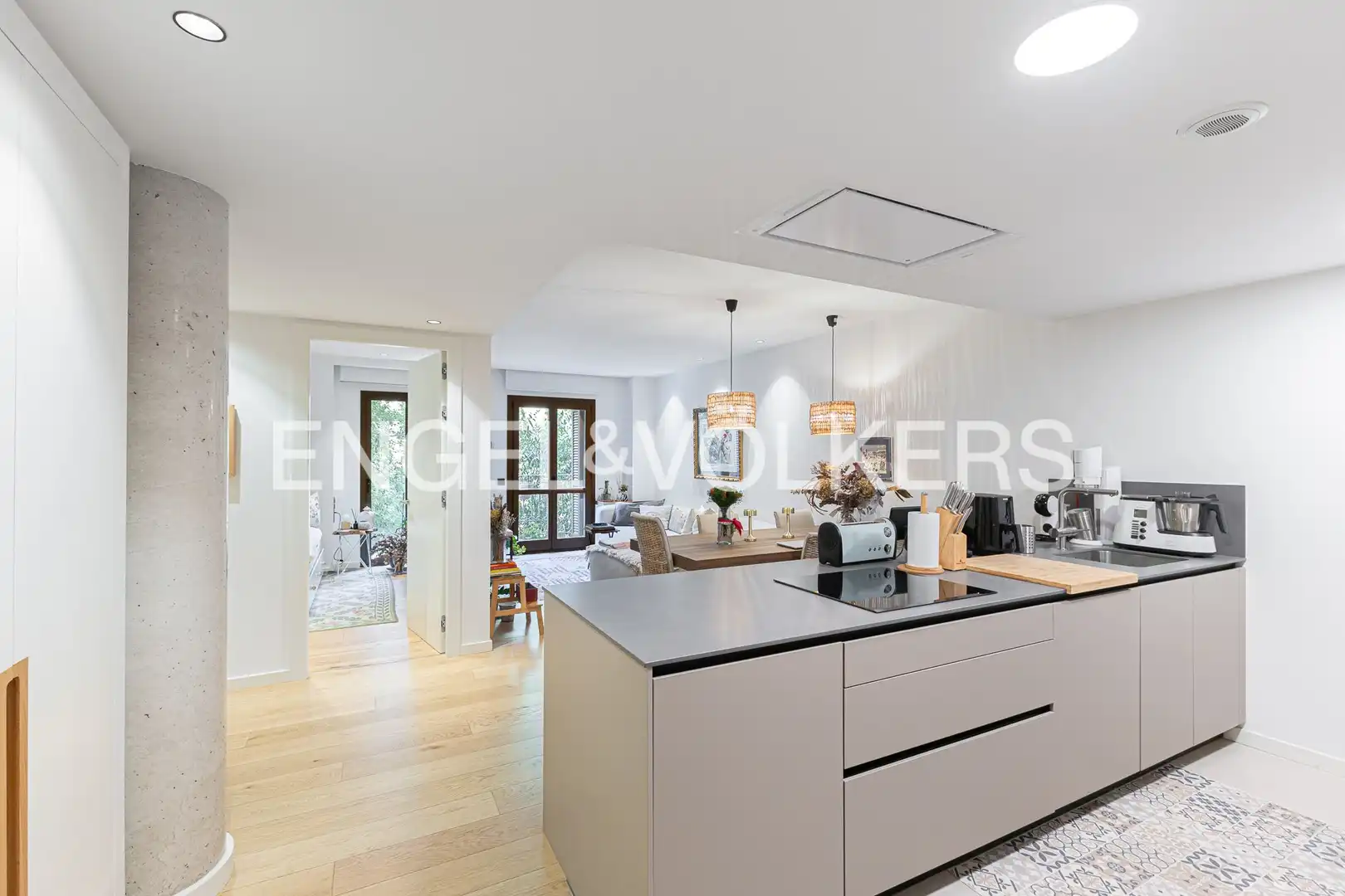 Kitchen of Flat for rent in Barcelona  with Air Conditioner, Heating and Parquet flooring