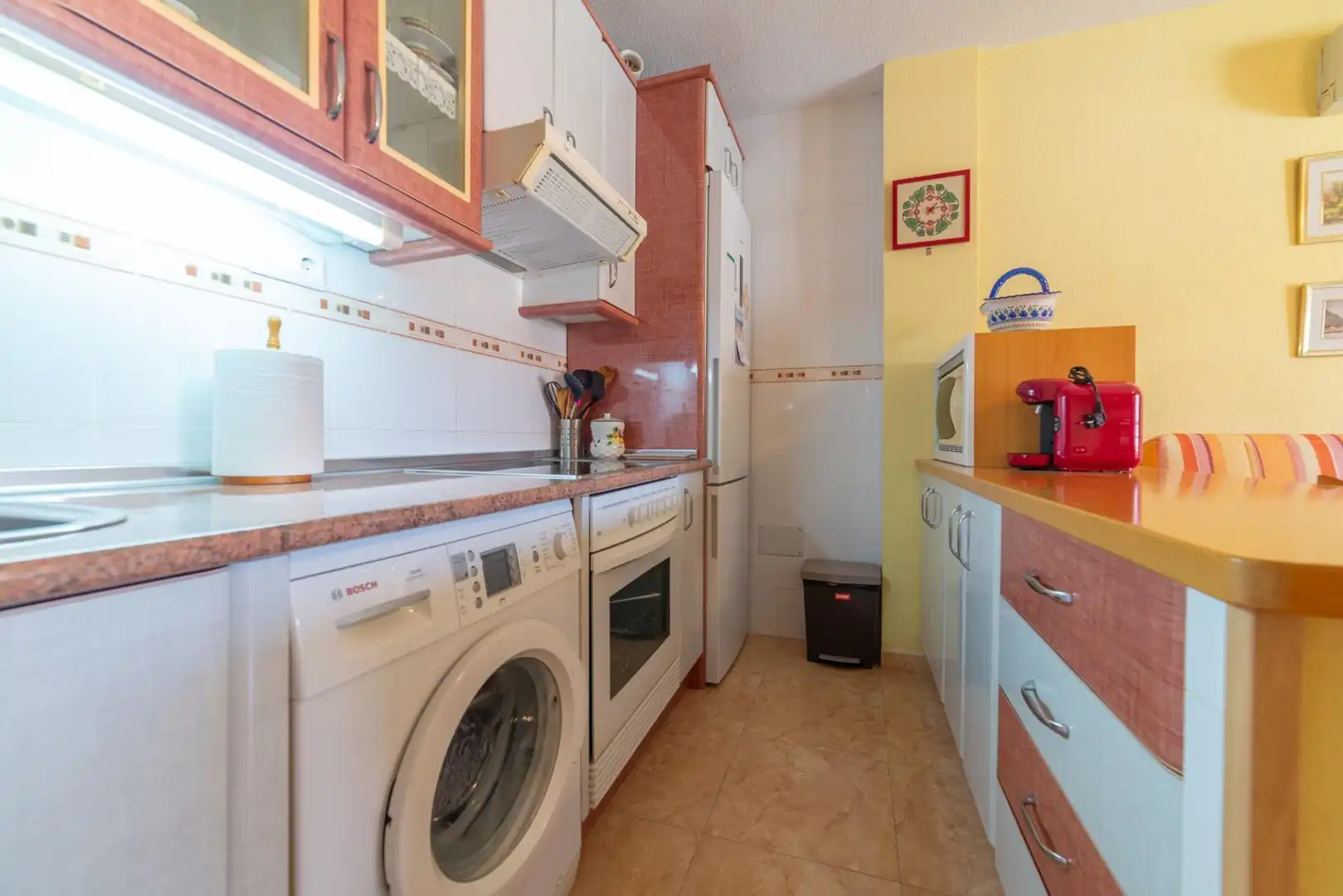 Cuina de Apartament en venda en San Javier amb Aire condicionat, Jardí privat i Terrassa