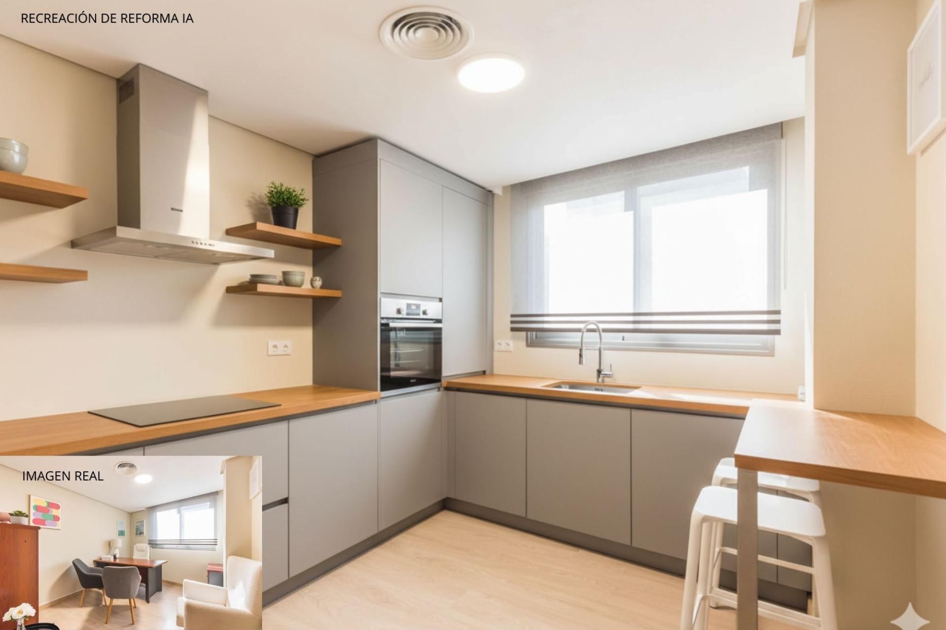 Kitchen of Flat for sale in  Murcia Capital  with Air Conditioner, Heating and Private garden