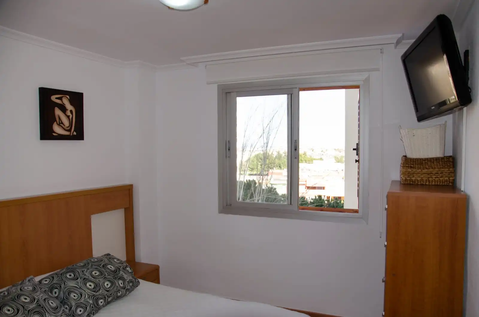 Schlafzimmer von Wohnung zur Miete in La Pobla de Farnals mit Klimaanlage, Terrasse und Möbliert