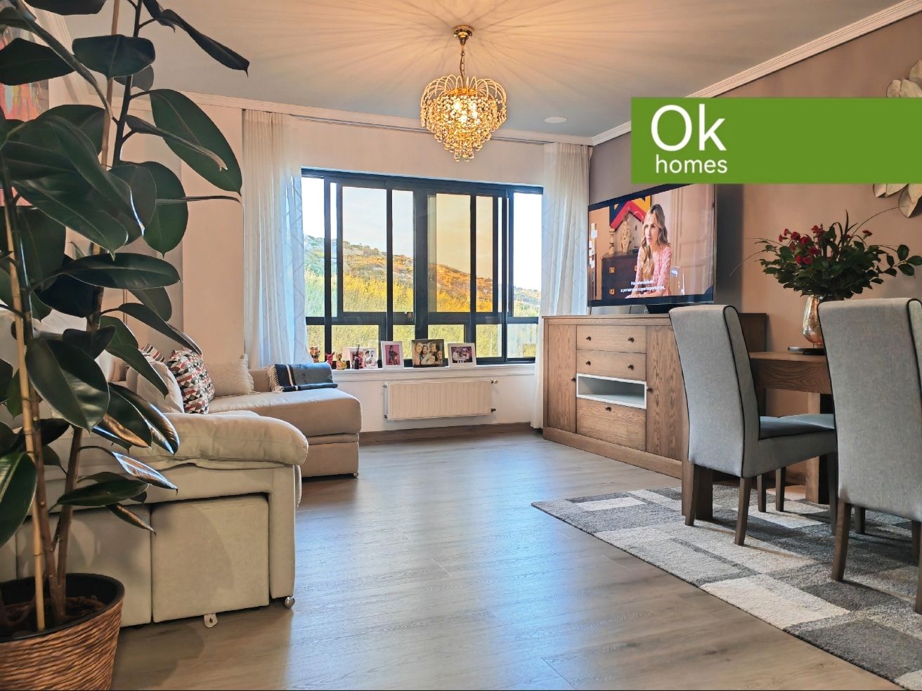 Living room of Flat for sale in A Coruña Capital   with Air Conditioner, Heating and Storage room