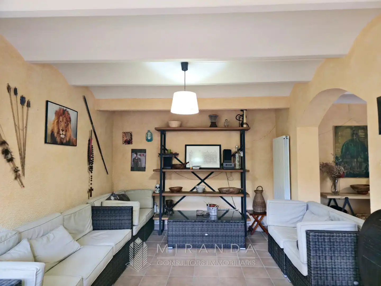 Sala de estar de Casa o chalet en venta en L'Ametlla del Vallès con Aire acondicionado, Jardín privado y Terraza
