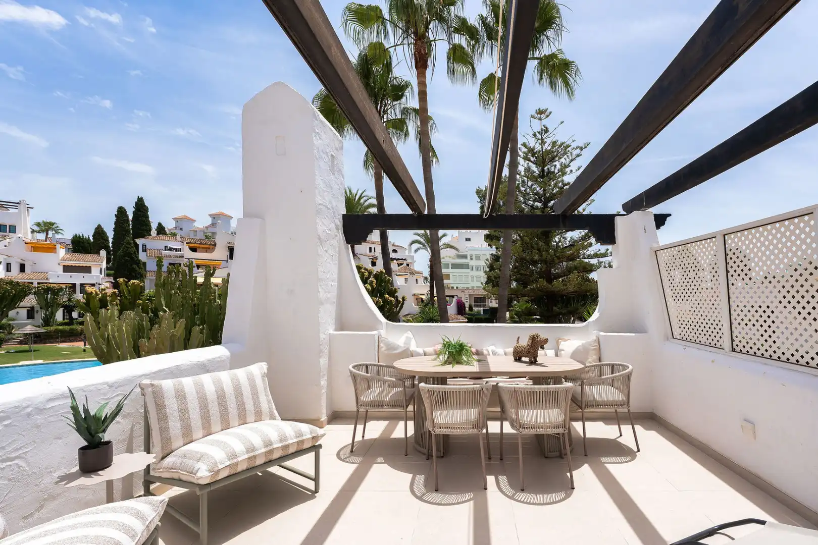 Terraza de Apartamento en venta en Marbella con Aire acondicionado, Terraza y Piscina