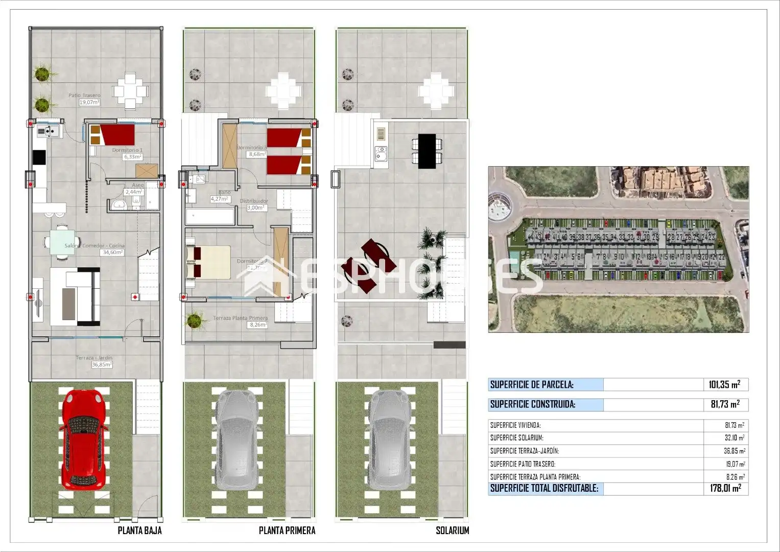 Casa bifamiliare con terrazza in vendita a Cox, imagen 25