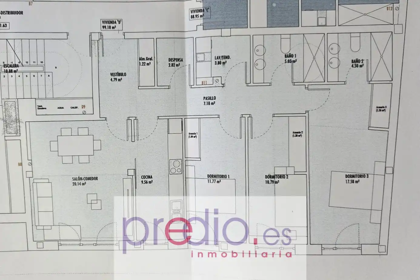 Piso con terraza en venta en Rúa Montirón