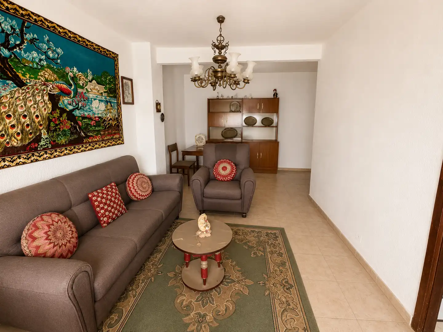 Sala d'estar de Casa adosada en venda en Almazora / Almassora amb Terrassa i Traster