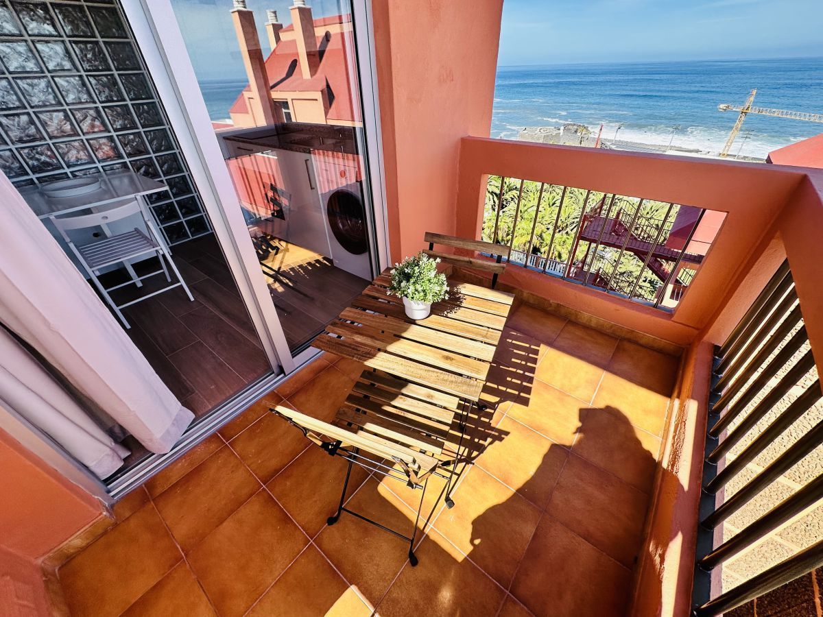 Terrassa de Apartament de lloguer en Puerto de la Cruz amb Traster, Moblat i Piscina comunitària