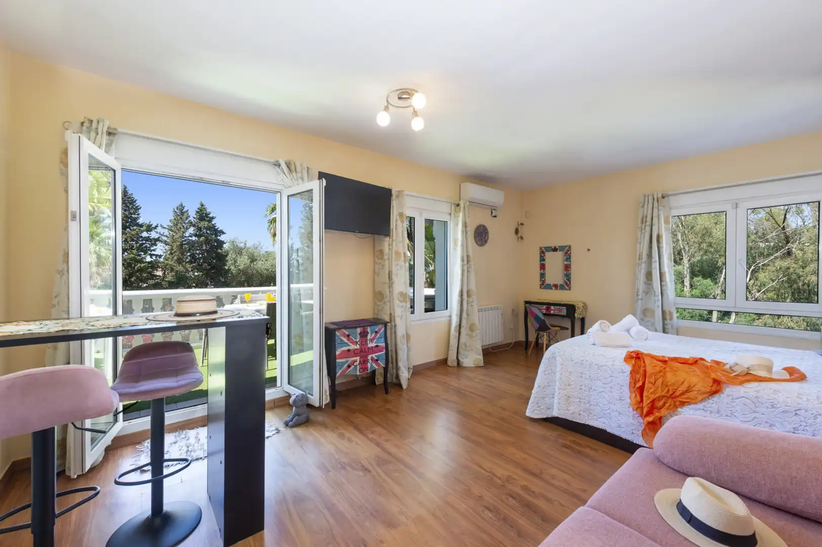 Dormitori de Casa o xalet en venda en Mijas amb Jardí privat i Piscina