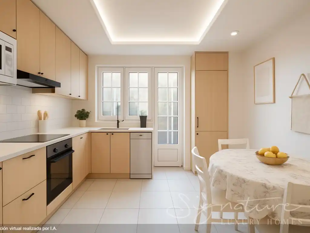 Kitchen of Ground floor for sale in Sant Cugat del Vallès  with Heating, Private garden and Terrace