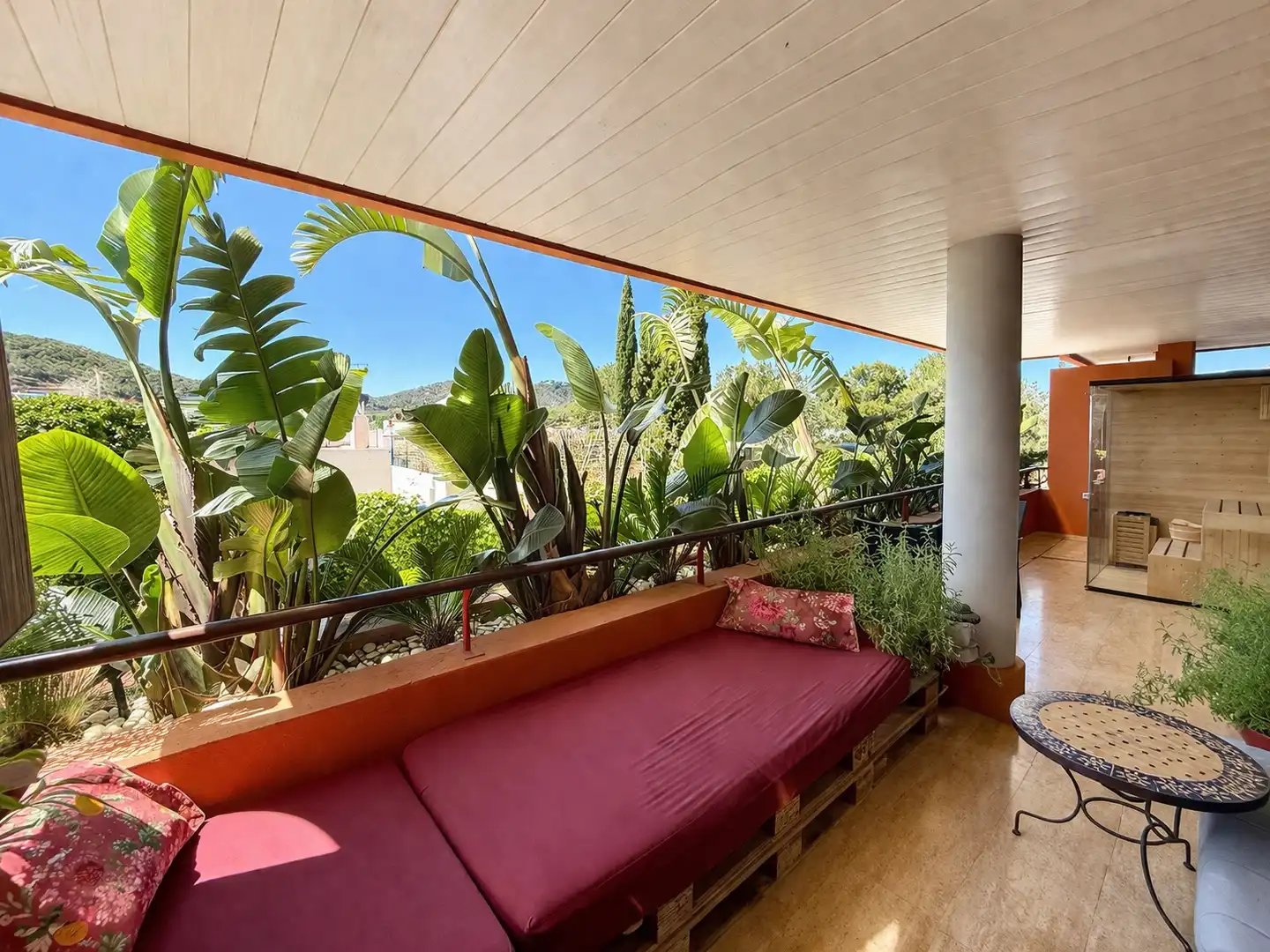 Terraza de Apartamento en venta en Santa Eulària des Riu con Aire acondicionado, Calefacción y Terraza
