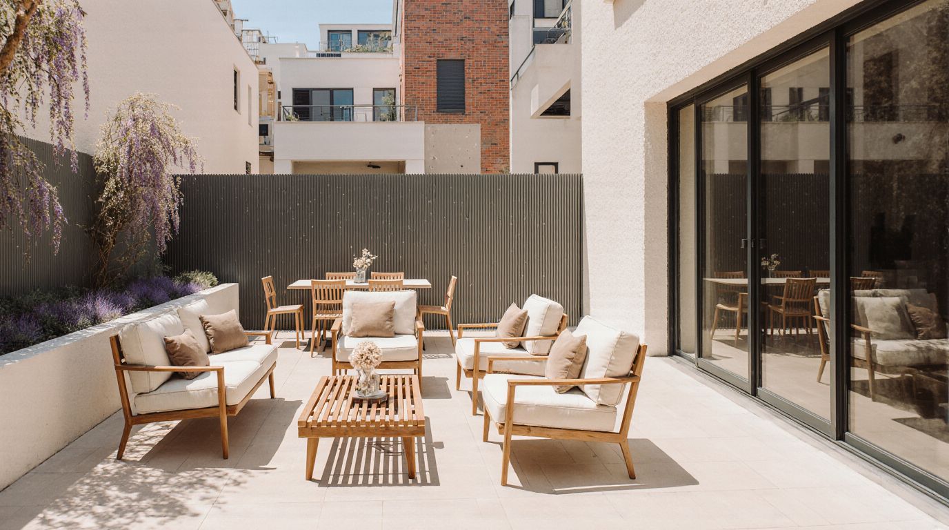 Terrace of Flat for sale in Sabadell  with Air Conditioner, Heating and Private garden
