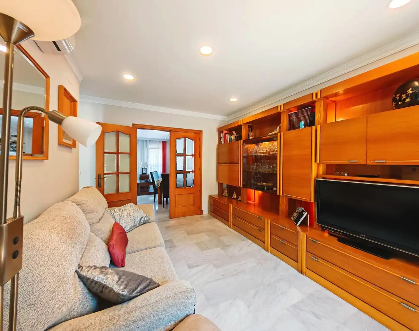 Sala de estar de Casa adosada en venta en San Fernando con Aire acondicionado, Calefacción y Jardín privado