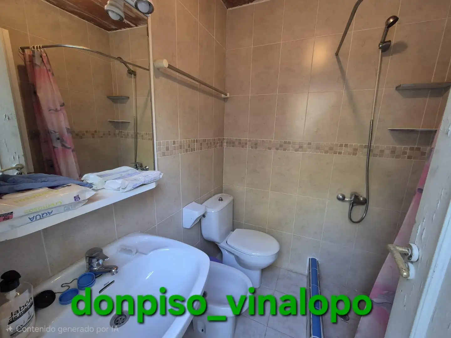 Baño de Finca rústica en venta en Tibi con Aire acondicionado, Calefacción y Jardín privado