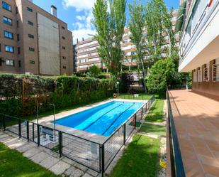 Piscina de Pis de lloguer en  Madrid Capital amb Aire condicionat, Calefacció i Jardí privat