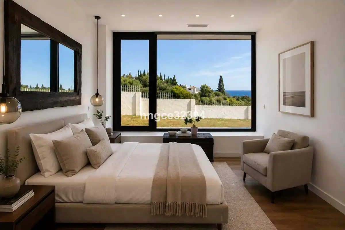 Bedroom of Houses for sale in Estepona  with Air Conditioner, Private garden and Terrace