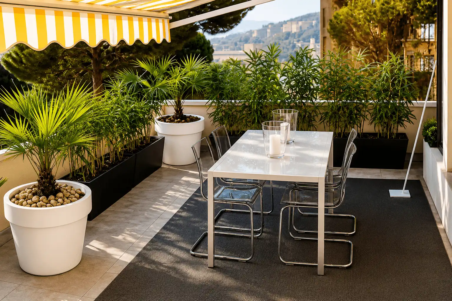 Terraza de Ático de alquiler en Santander con Calefacción, Terraza y Amueblado