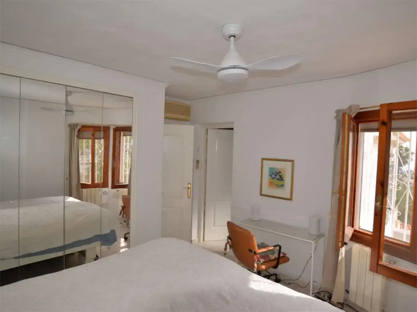 Schlafzimmer von Wohnung zur Miete in Dénia mit Klimaanlage, Privatgarten und Schwimmbad
