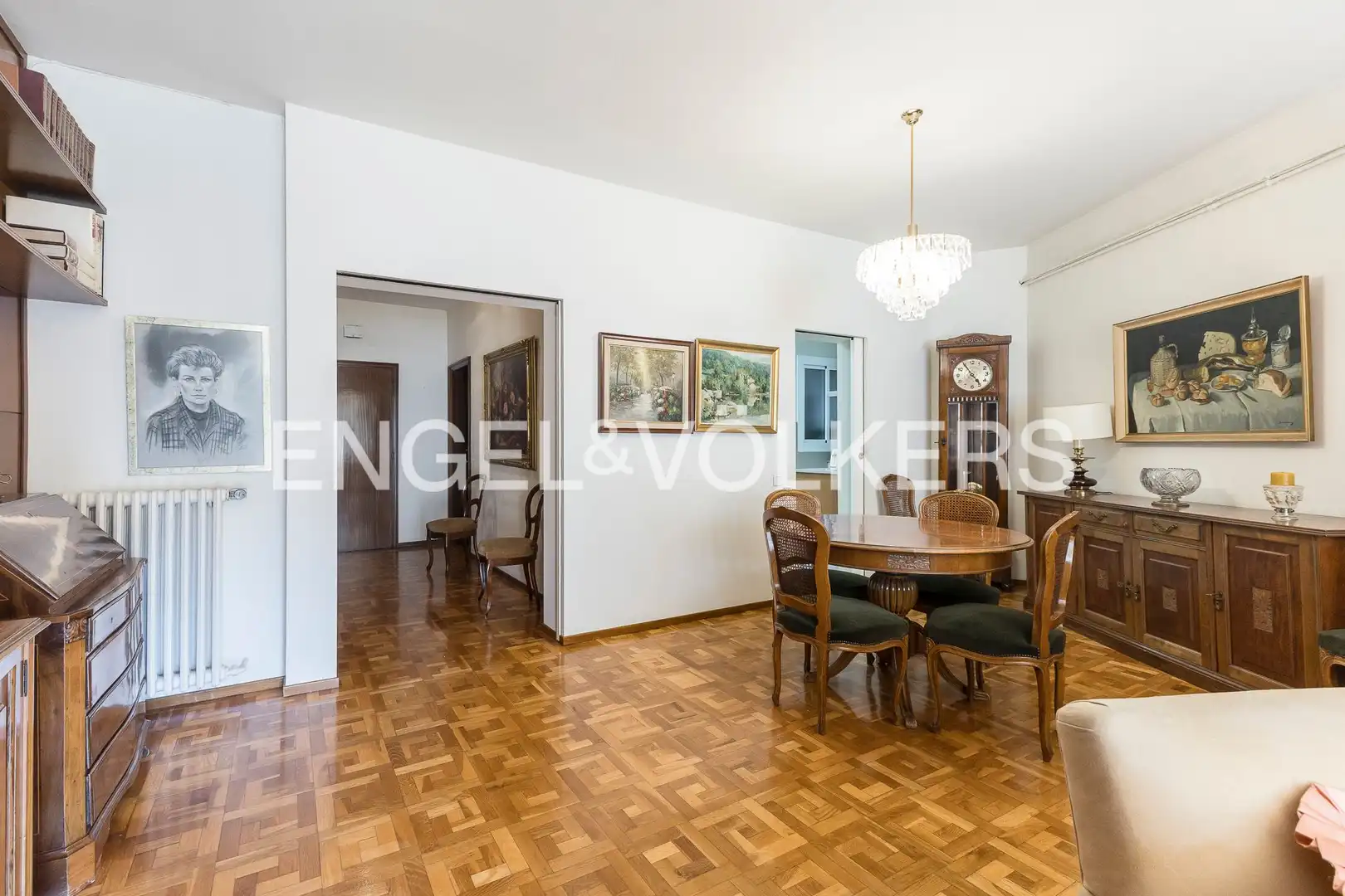 Dining room of Flat for sale in  Barcelona Capital  with Air Conditioner, Heating and Parquet flooring