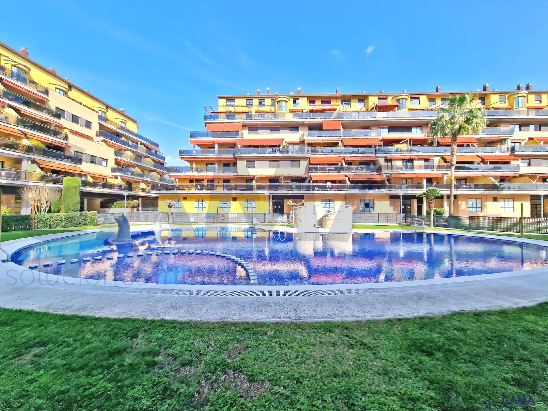 Swimming pool of Flat to rent in Alzira  with Air Conditioner, Furnished and Community pool