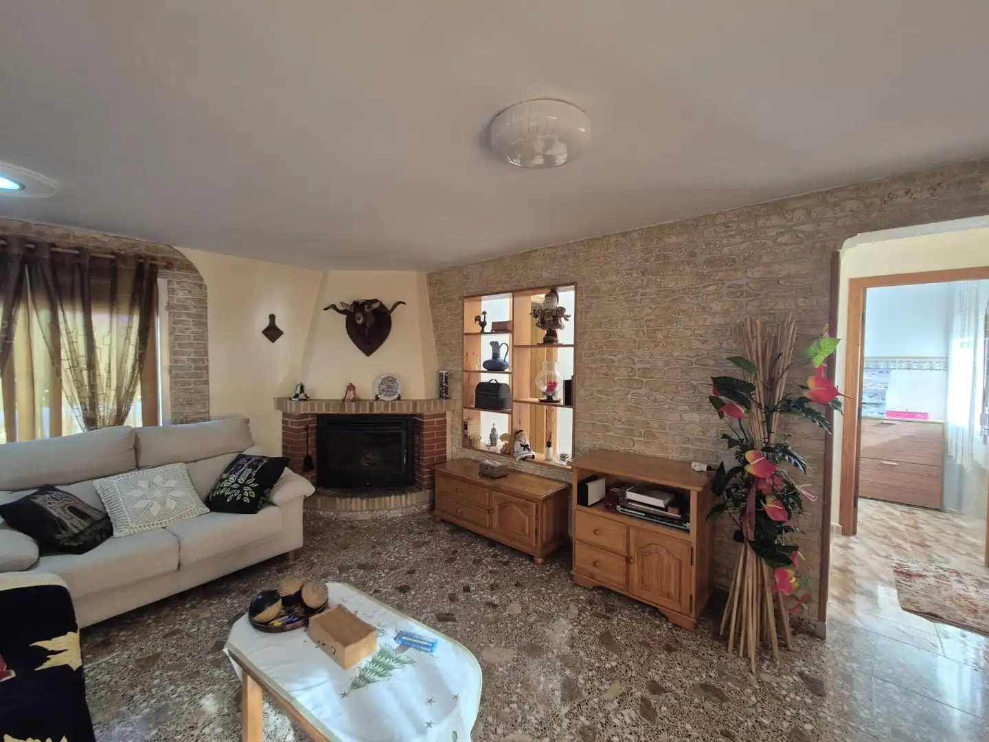 Sala d'estar de Finca rústica en venda en Amposta amb Aire condicionat, Calefacció i Jardí privat