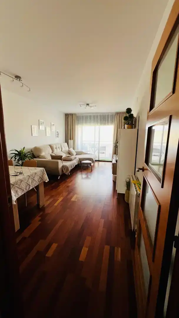 Living room of Flat for sale in Vilagrassa  with Air Conditioner, Parquet flooring and Storage room