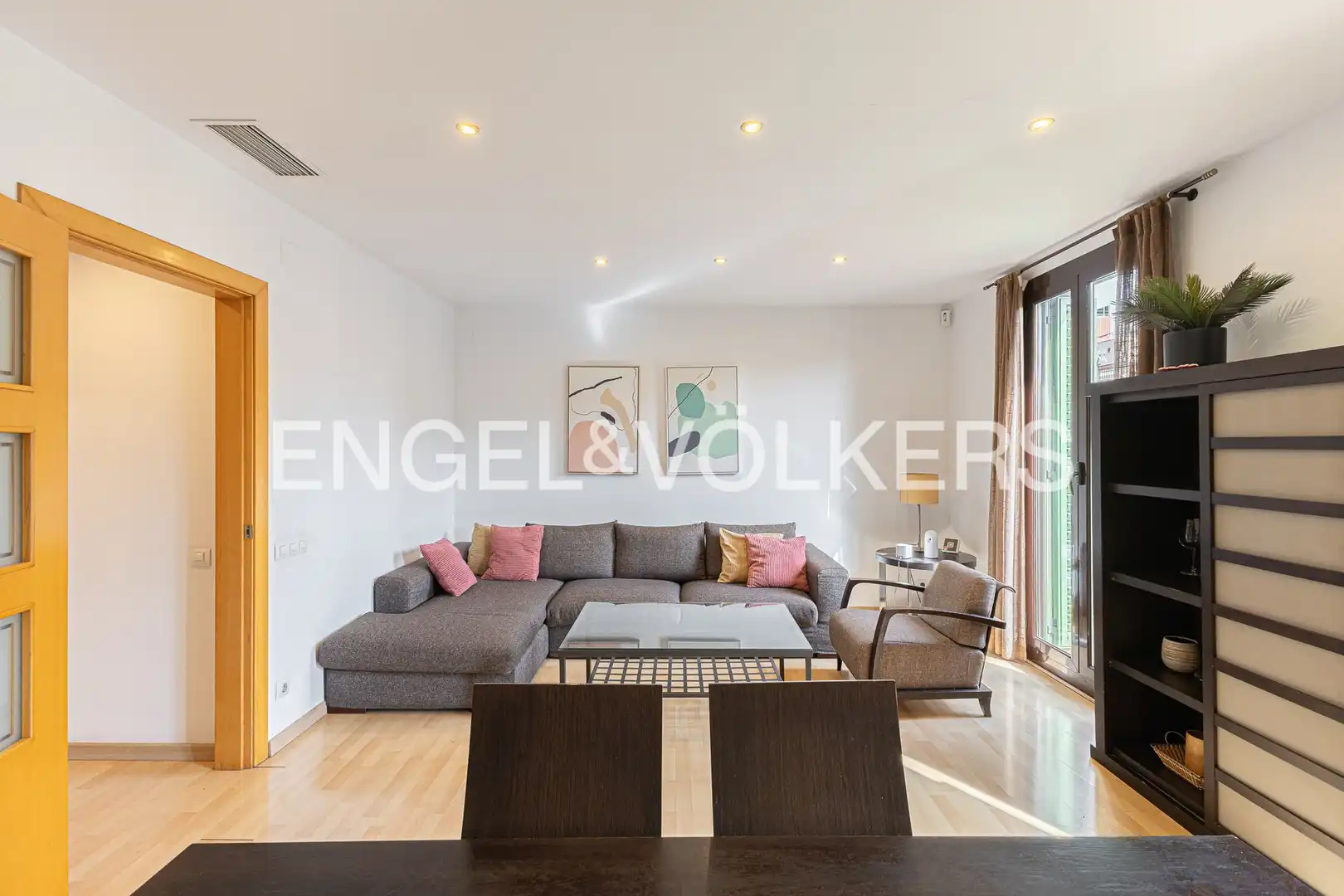 Sala de estar de Piso en venta en Barcelona con Aire acondicionado, Calefacción y Parquet