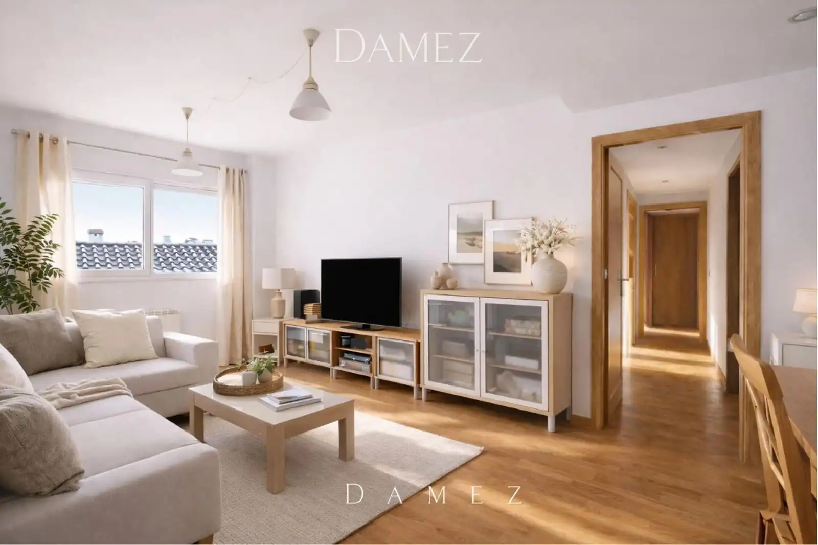 Living room of Flat for sale in  Madrid Capital  with Air Conditioner, Heating and Storage room