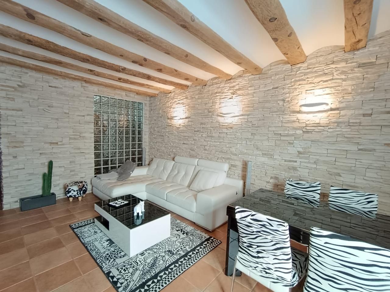 Sala d'estar de Casa o xalet en venda en  Barcelona Capital amb Terrassa