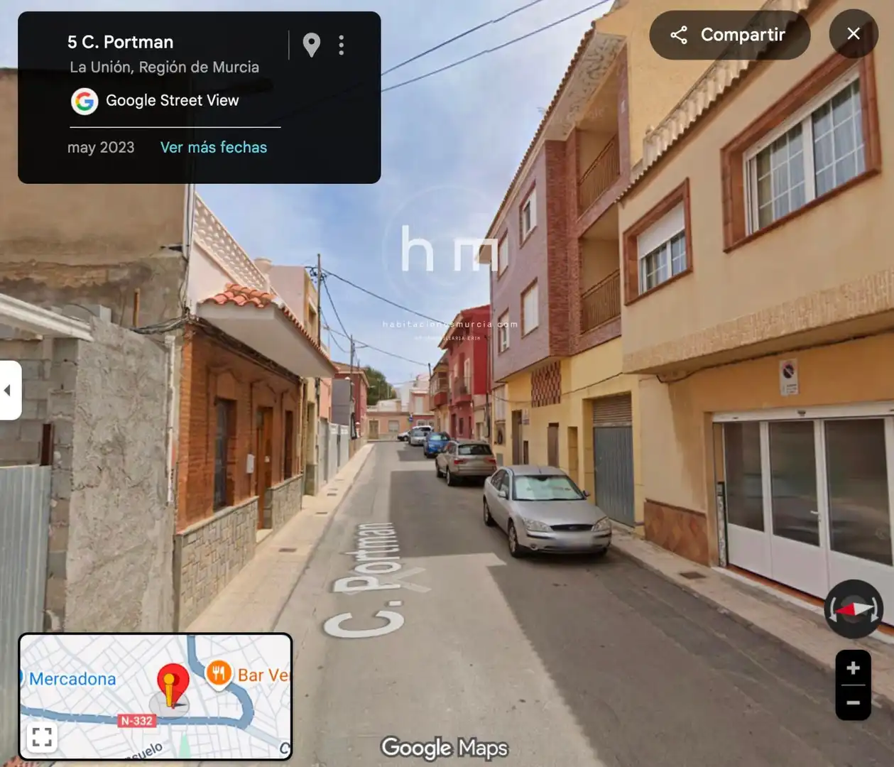 Vista exterior de Estudio en venta en La Unión ciudad