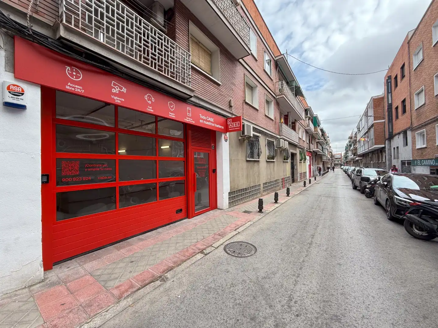 Vista exterior de Trastero de alquiler en Madrid con Alarma