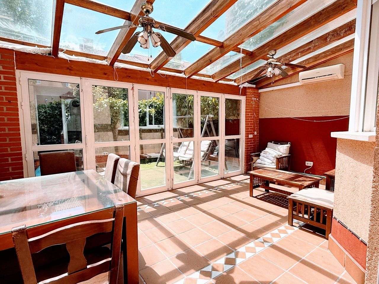 Terrace of Single-family semi-detached for sale in San Lorenzo de El Escorial  with Heating and Furnished