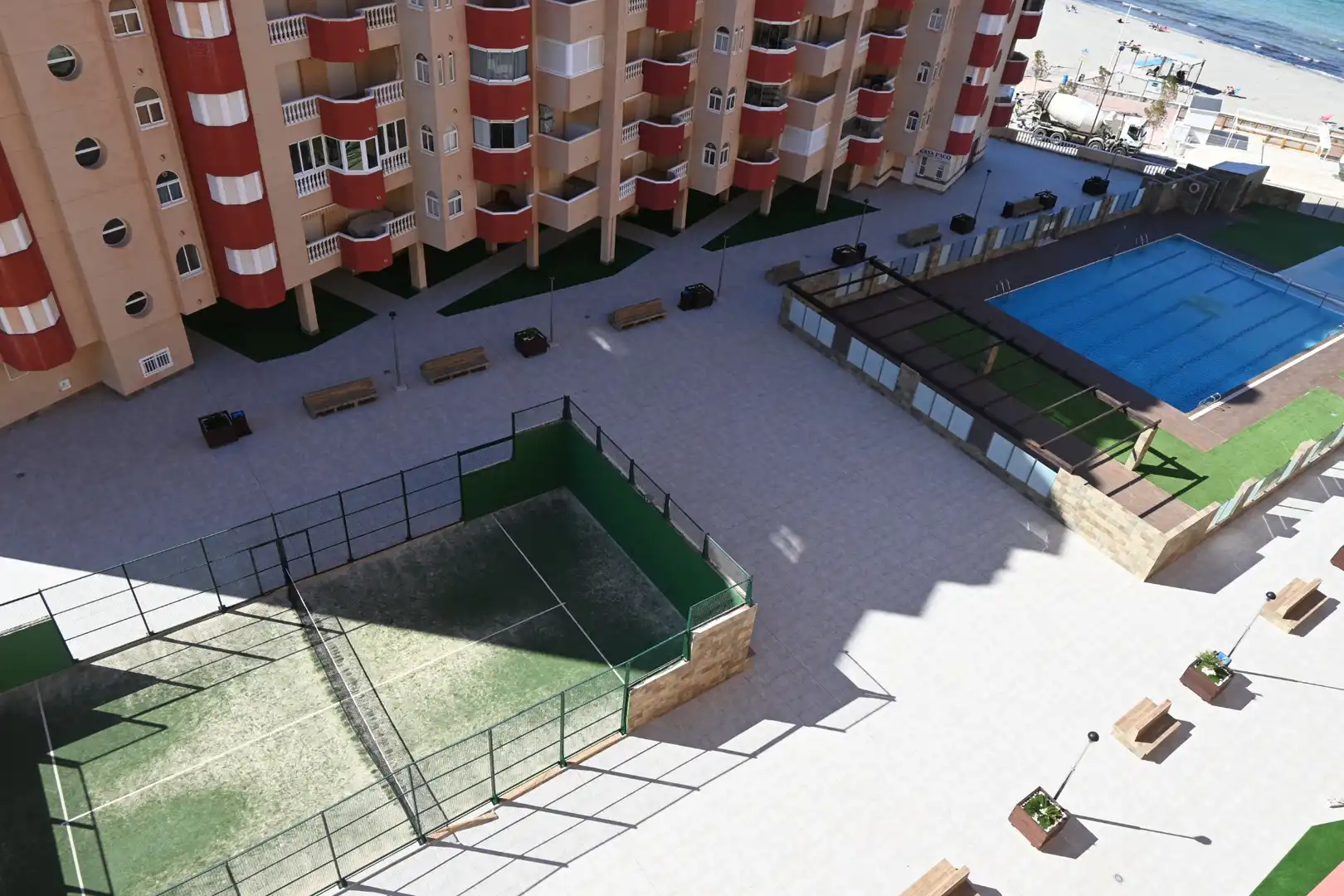 Terraza de Apartamento en venta en La Manga del Mar Menor con Aire acondicionado, Terraza y Amueblado