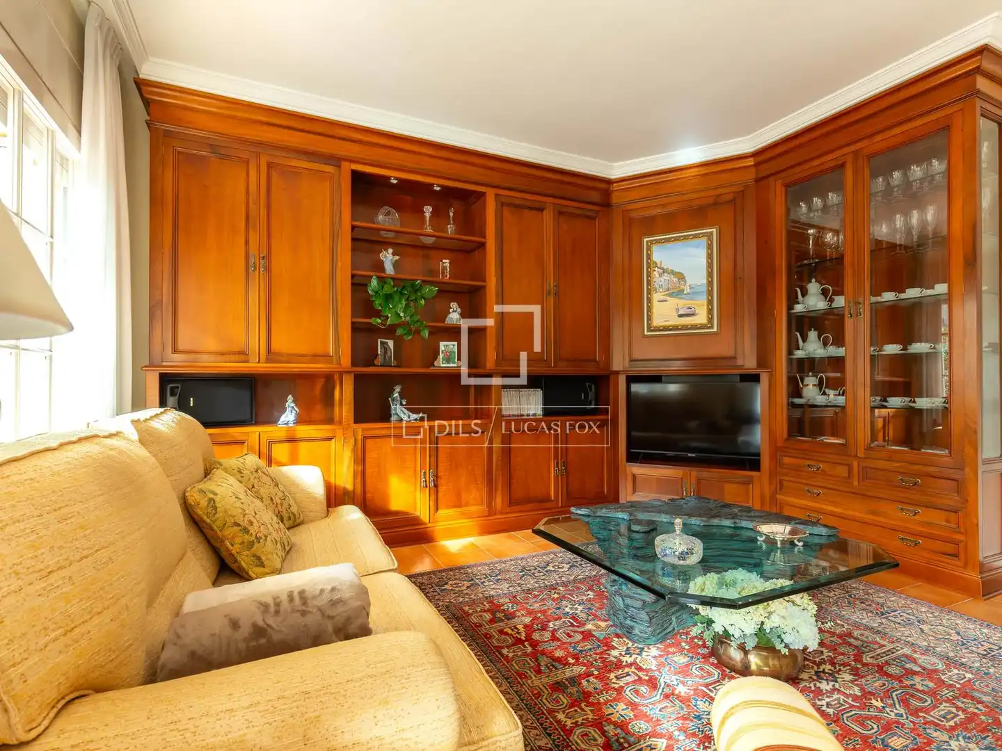 Sala d'estar de Casa o xalet en venda en Sant Just Desvern amb Calefacció, Jardí privat i Terrassa
