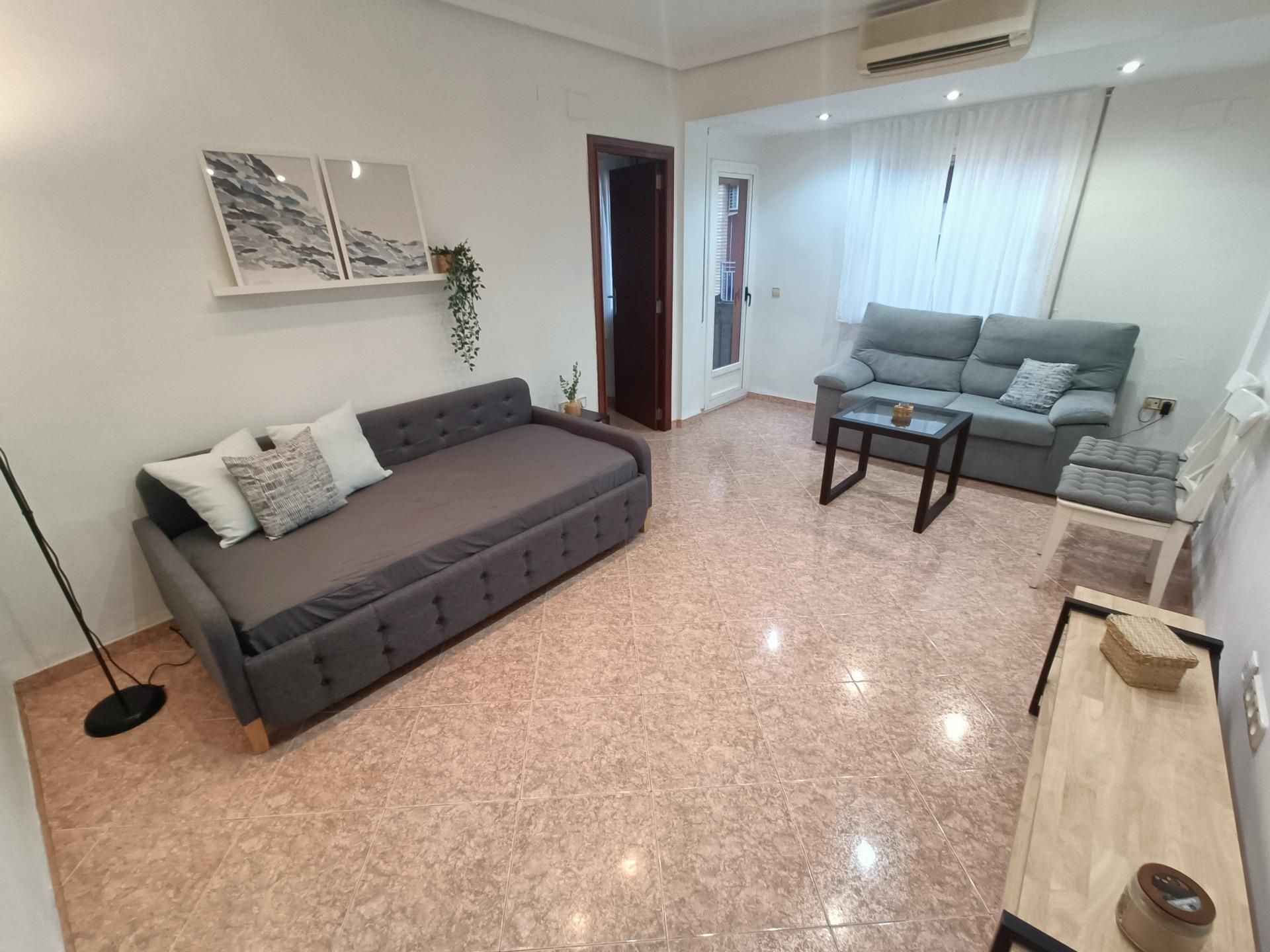 Living room of Apartment to rent in Puçol  with Air Conditioner
