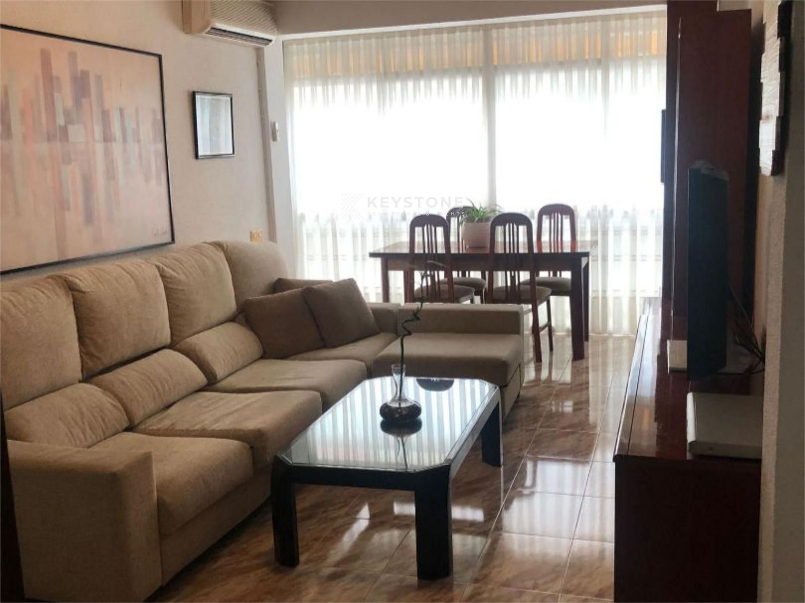 Sala d'estar de Pis de lloguer en Alicante / Alacant amb Aire condicionat