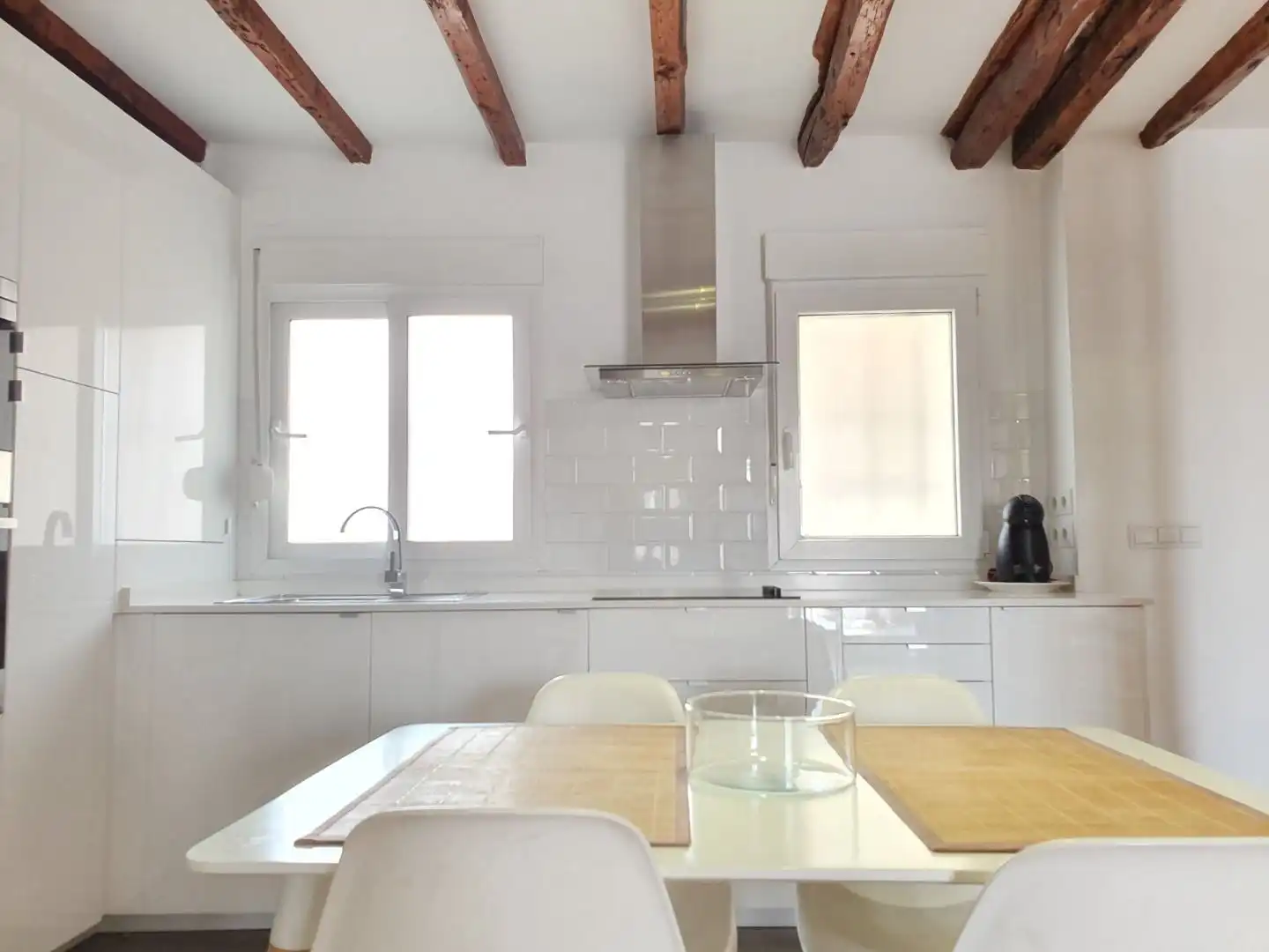 Cocina de Ático de alquiler en Madrid con Aire acondicionado, Calefacción y Terraza