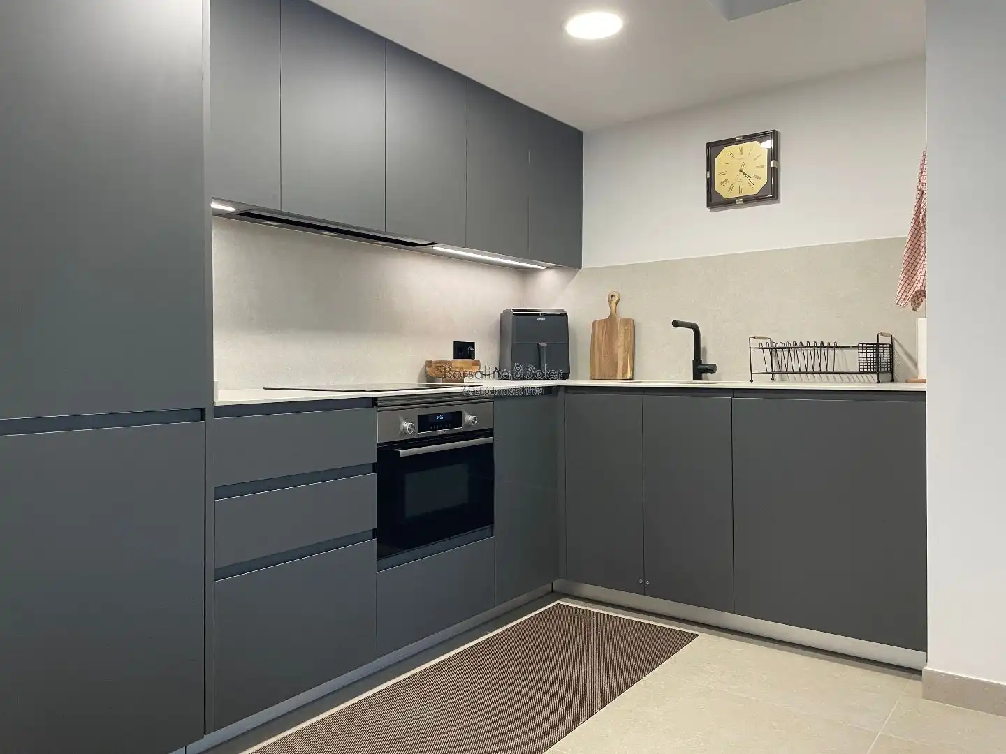 Kitchen of Flat for sale in Granollers  with Air Conditioner and Balcony