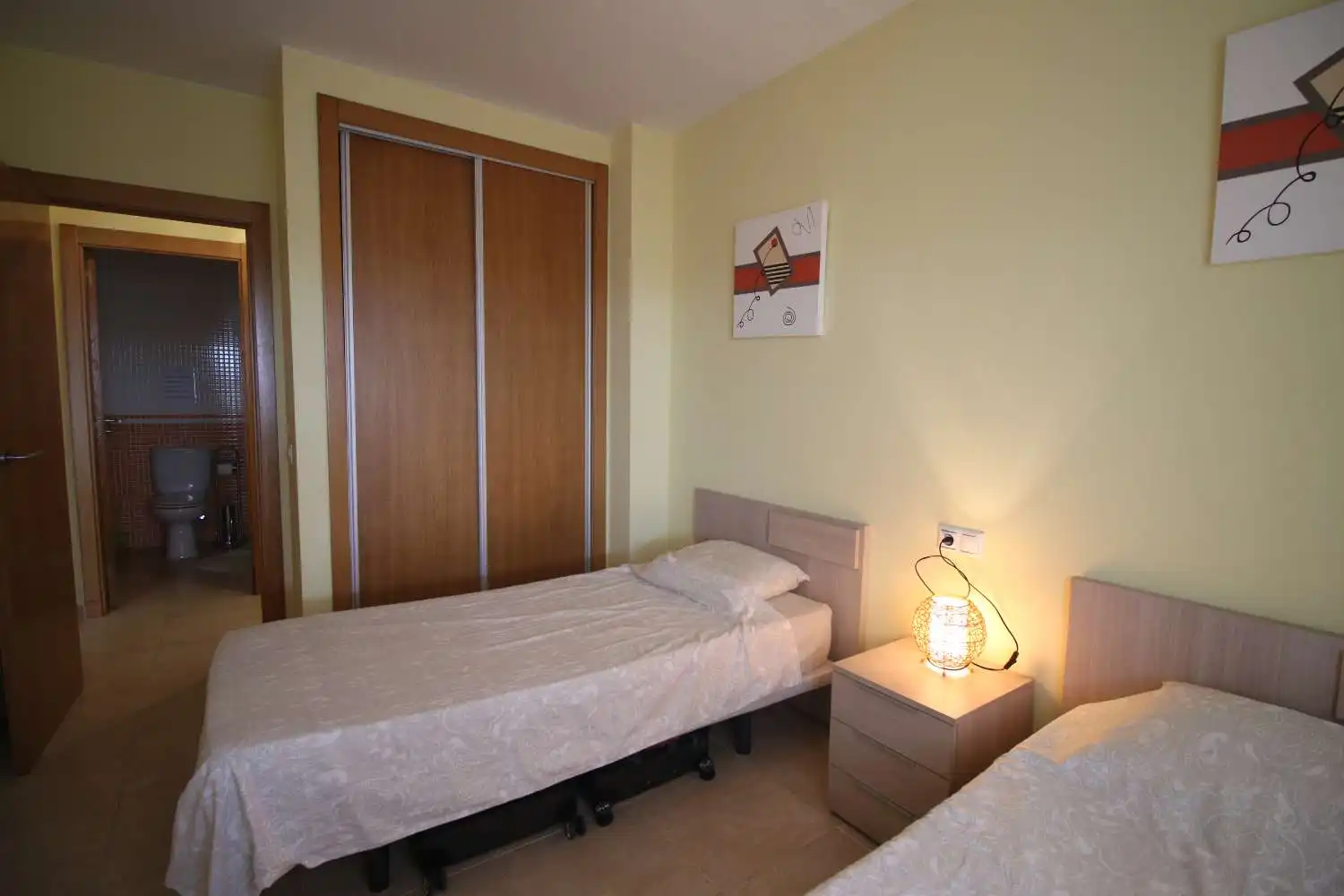 Dormitori de Apartament de lloguer en Vera amb Aire condicionat, Calefacció i Terrassa