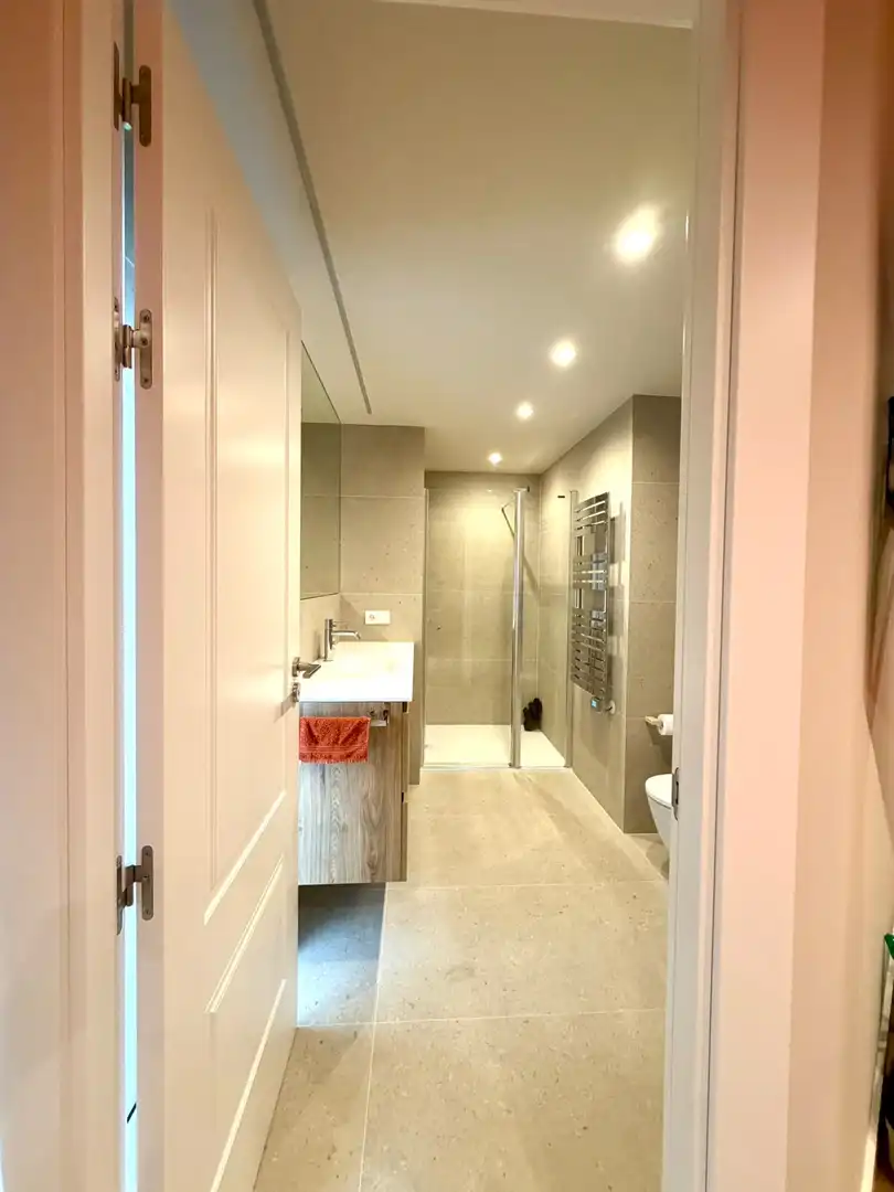Bathroom of Flat for rent in Gijón   with Heating and Furnished