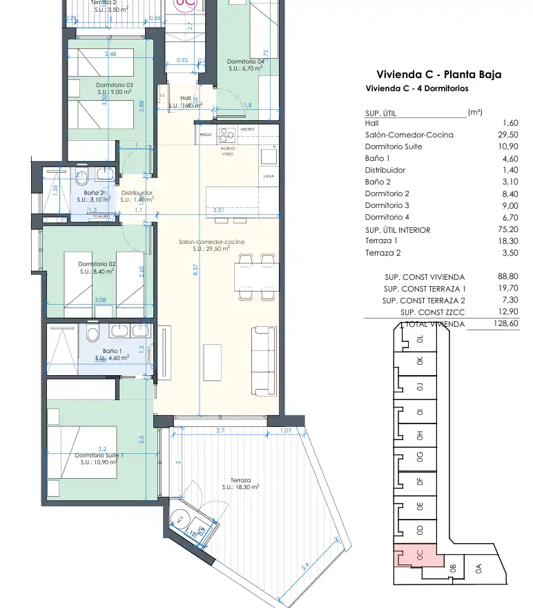 Flat for sale in Benijófar  with Air Conditioner, Heating and Private garden
